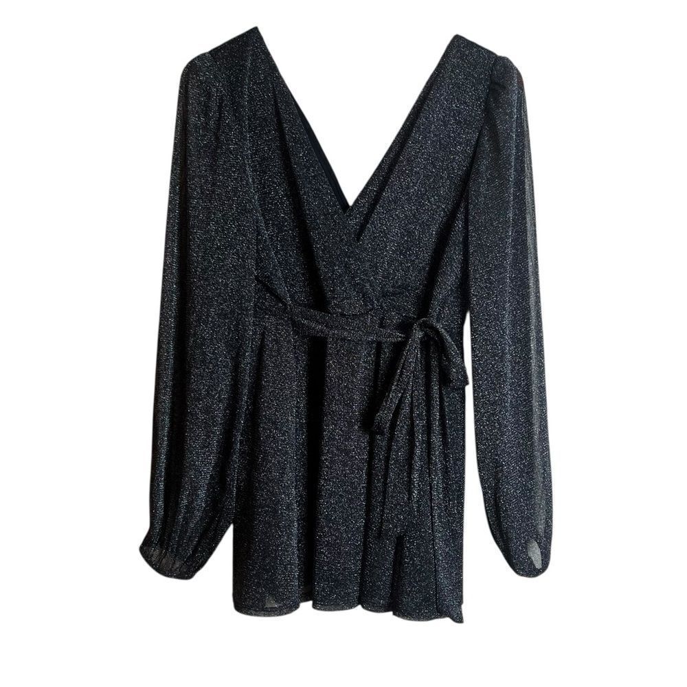Torrid metallic long sleeve blouse. Size‎ 2X